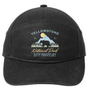 Bear Y.e.ll.o.w.s.to.ne National Park Funny 150th Anniversary 7-Panel Snapback Hat