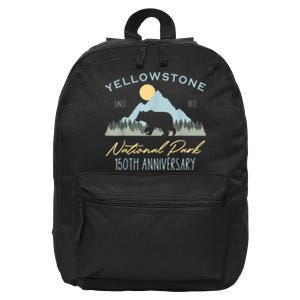 Bear Y.e.ll.o.w.s.to.ne National Park Funny 150th Anniversary 16 in Basic Backpack