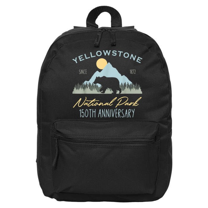 Bear Y.e.ll.o.w.s.to.ne National Park Funny 150th Anniversary 16 in Basic Backpack