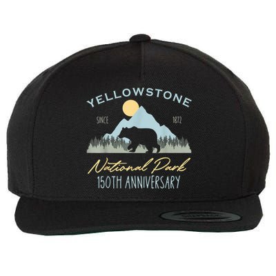 Bear Y.e.ll.o.w.s.to.ne National Park Funny 150th Anniversary Wool Snapback Cap