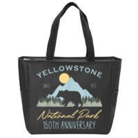 Bear Y.e.ll.o.w.s.to.ne National Park Funny 150th Anniversary Zip Tote Bag