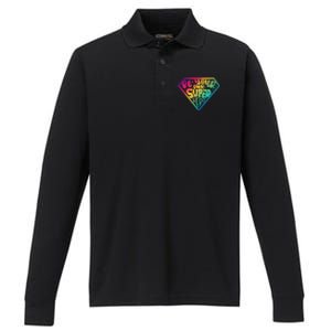 Be Your Own Super Hero Motivational Quotes Performance Long Sleeve Polo