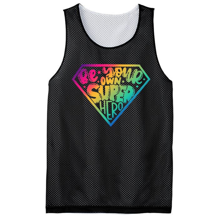 Be Your Own Super Hero Motivational Quotes Mesh Reversible Basketball Jersey Tank