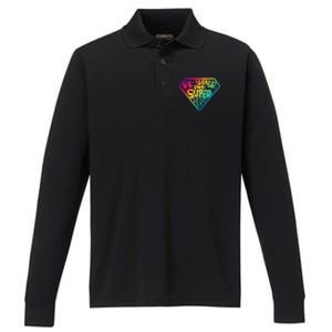 Be Your Own Super Hero Motivational Performance Long Sleeve Polo