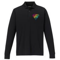 Be Your Own Super Hero Motivational Performance Long Sleeve Polo