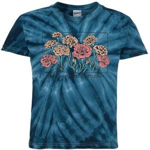 Be Your Own Garden Floral Quote Kids Tie-Dye T-Shirt