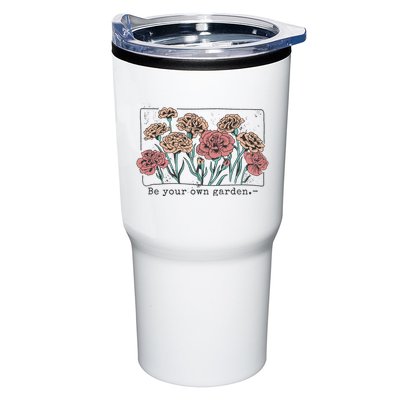 Be Your Own Garden Floral Quote Tumbler