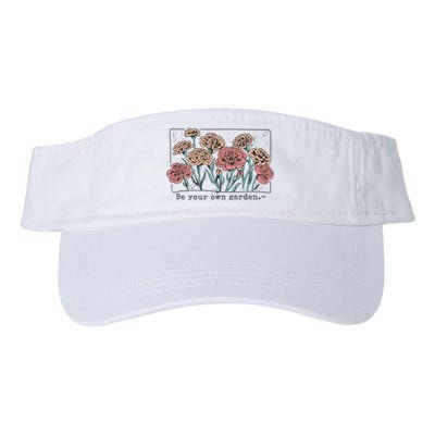 Be Your Own Garden Floral Quote Valucap Bio-Washed Visor