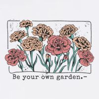Be Your Own Garden Floral Quote Wool Snapback Cap