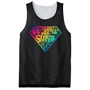 Be Your Own Super Hero Motivational Mesh Reversible Basketball Jersey Tank