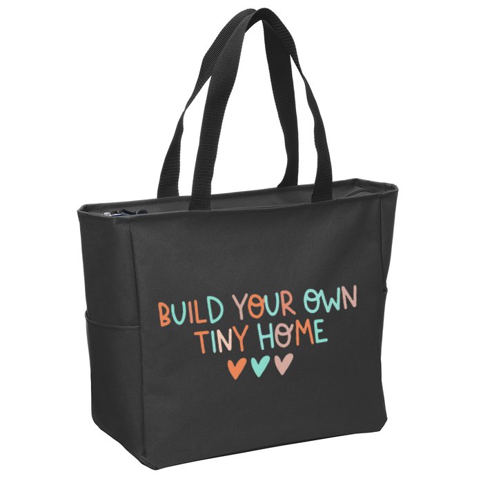 Build Your Own Tiny Home Tiny Home Buyer Zip Tote Bag