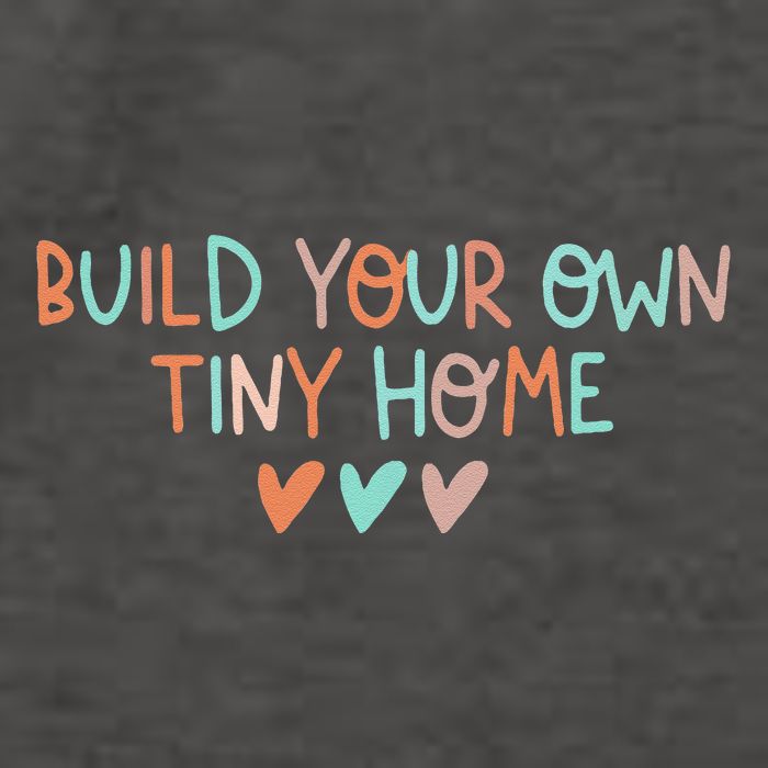 Build Your Own Tiny Home Tiny Home Buyer Vector Backpack