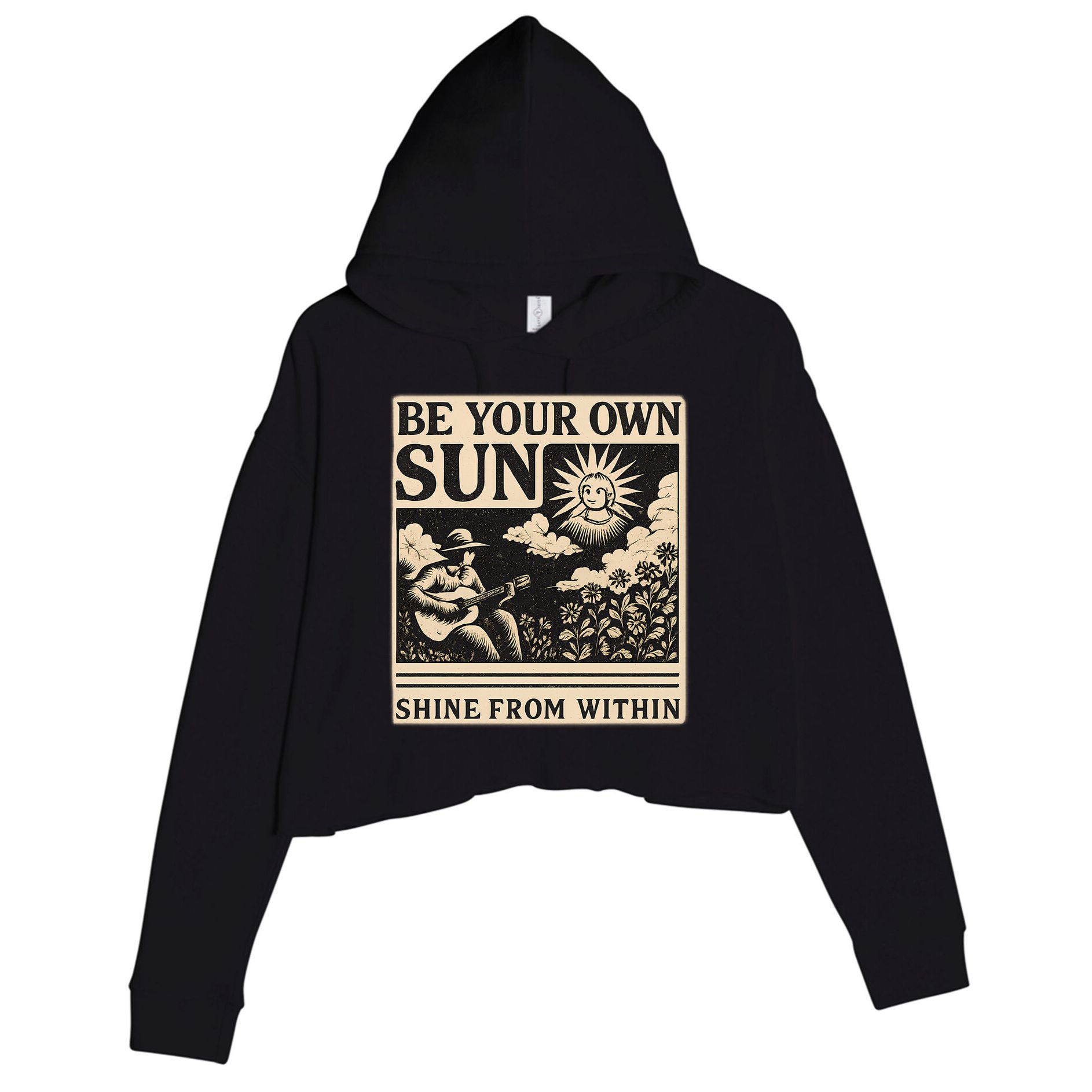 Be Your Own Sun Crop Fleece Hoodie