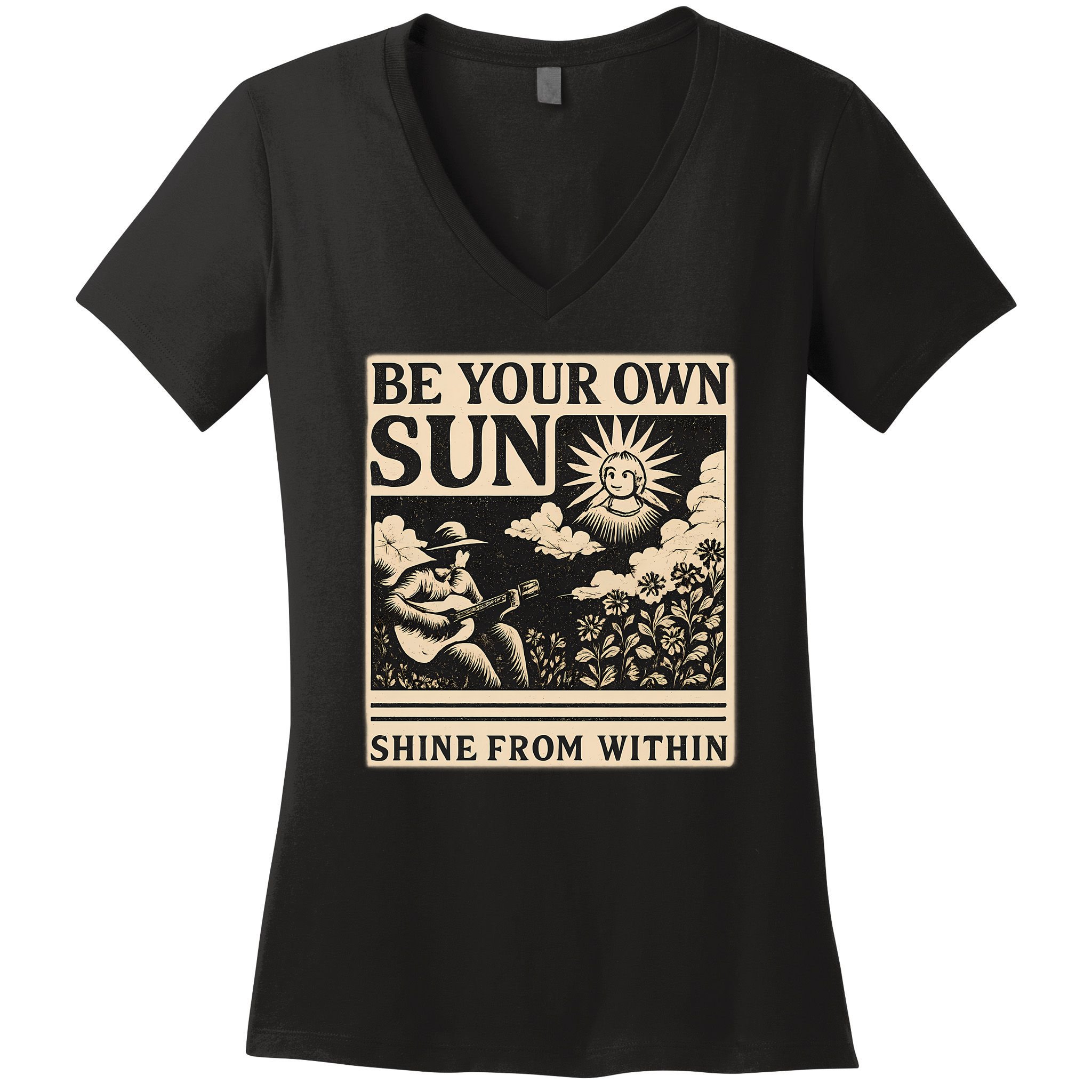 Be Your Own Sun Women's V-Neck T-Shirt