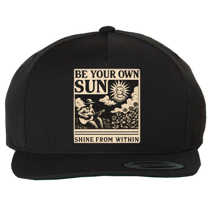 Be Your Own Sun Wool Snapback Cap
