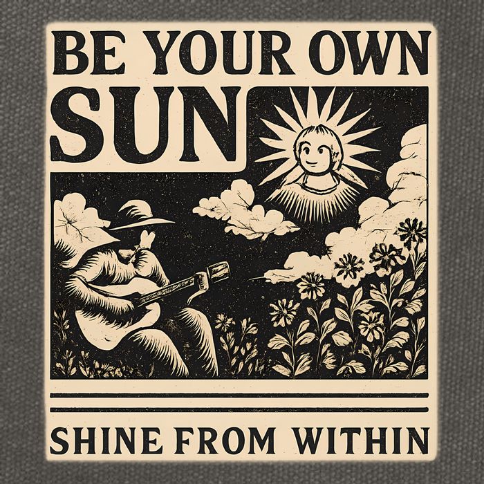 Be Your Own Sun Cotton Canvas Backpack