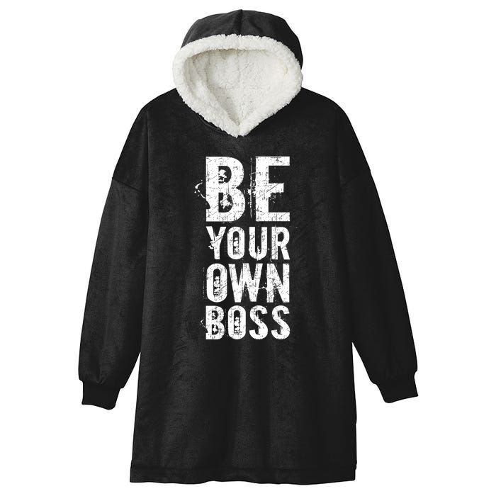 Be Your Own Boss Hooded Wearable Blanket