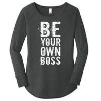 Be Your Own Boss Women's Perfect Tri Tunic Long Sleeve Shirt