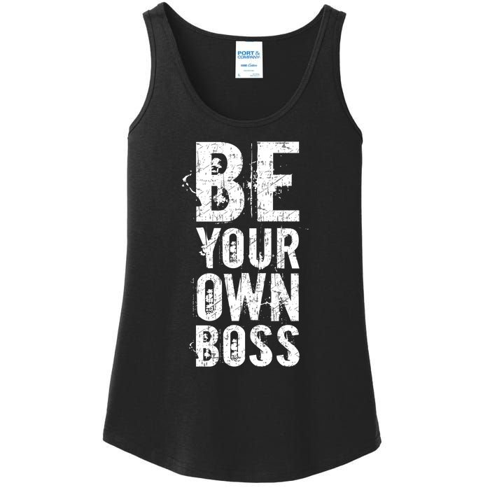 Be Your Own Boss Ladies Essential Tank