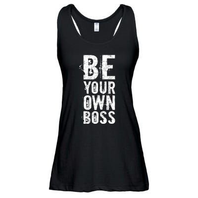 Be Your Own Boss Ladies Essential Flowy Tank