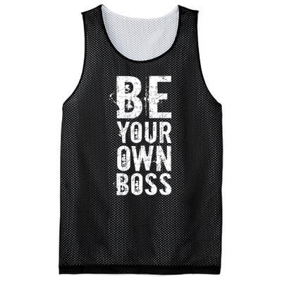 Be Your Own Boss Mesh Reversible Basketball Jersey Tank