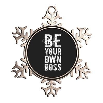 Be Your Own Boss Metallic Star Ornament