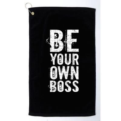 Be Your Own Boss Platinum Collection Golf Towel