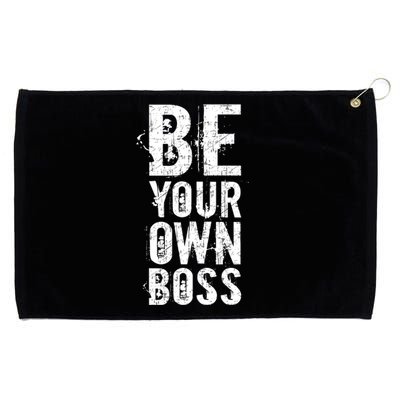 Be Your Own Boss Grommeted Golf Towel