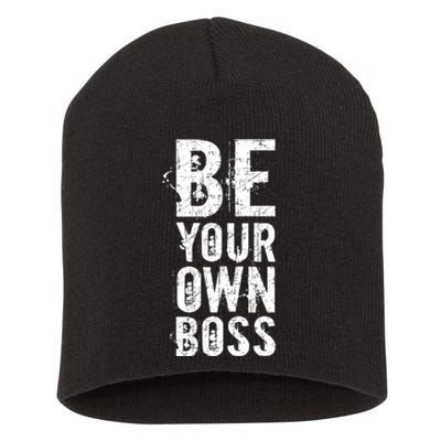 Be Your Own Boss Short Acrylic Beanie