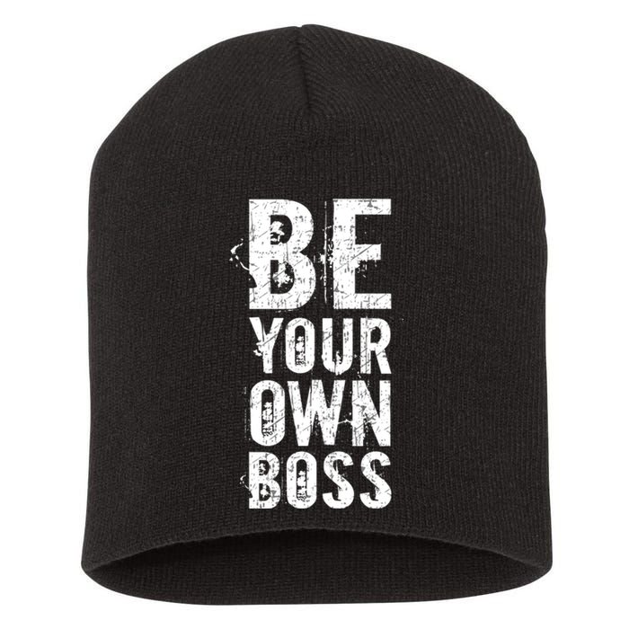 Be Your Own Boss Short Acrylic Beanie