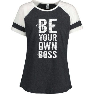 Be Your Own Boss Enza Ladies Jersey Colorblock Tee