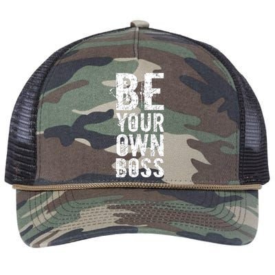 Be Your Own Boss Retro Rope Trucker Hat Cap