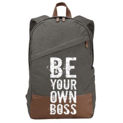 Be Your Own Boss Cotton Canvas Backpack