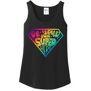 Be Your Own Super Hero Motivational Ladies Essential Tank