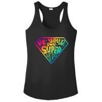 Be Your Own Super Hero Motivational Ladies PosiCharge Competitor Racerback Tank