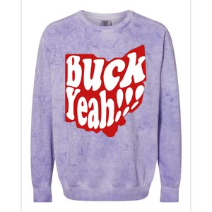 Buck Yeah Ohio State Buckeyes Colorblast Crewneck Sweatshirt