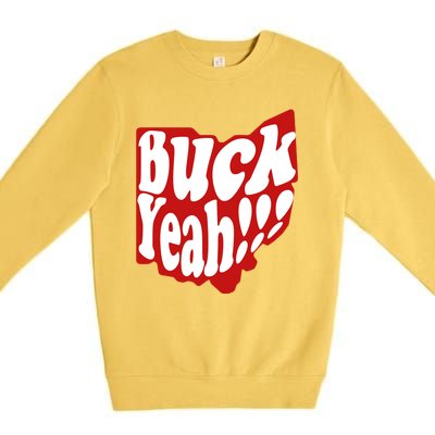 Buck Yeah Ohio State Buckeyes Premium Crewneck Sweatshirt