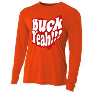 Buck Yeah Ohio State Buckeyes Cooling Performance Long Sleeve Crew