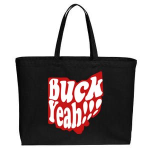 Buck Yeah Ohio State Buckeyes Cotton Canvas Jumbo Tote