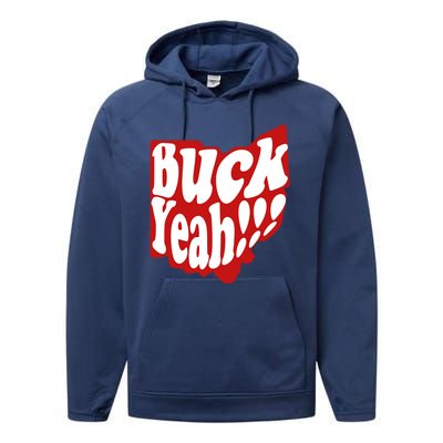 Buck Yeah Ohio State Buckeyes Performance Fleece Hoodie