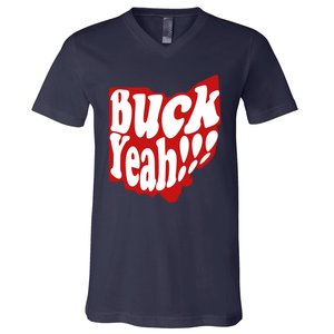 Buck Yeah Ohio State Buckeyes V-Neck T-Shirt