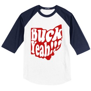 Buck Yeah Ohio State Buckeyes Baseball Sleeve Shirt