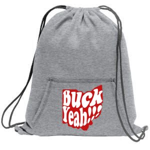 Buck Yeah Ohio State Buckeyes Sweatshirt Cinch Pack Bag