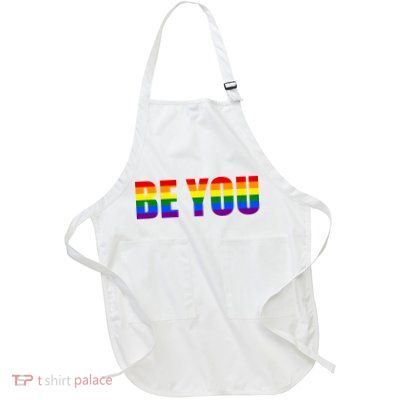 Be You Pride Month Celebration Full-Length Apron With Pockets