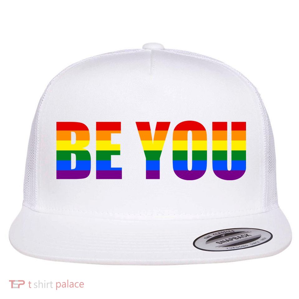Be You Pride Month Celebration Flat Bill Trucker Hat