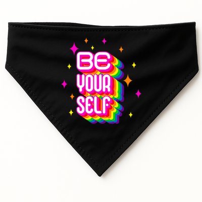Be Yourself Pride Month Celebration USA-Made Doggie Bandana