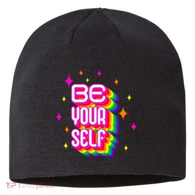 Be Yourself Pride Month Celebration Sustainable Beanie