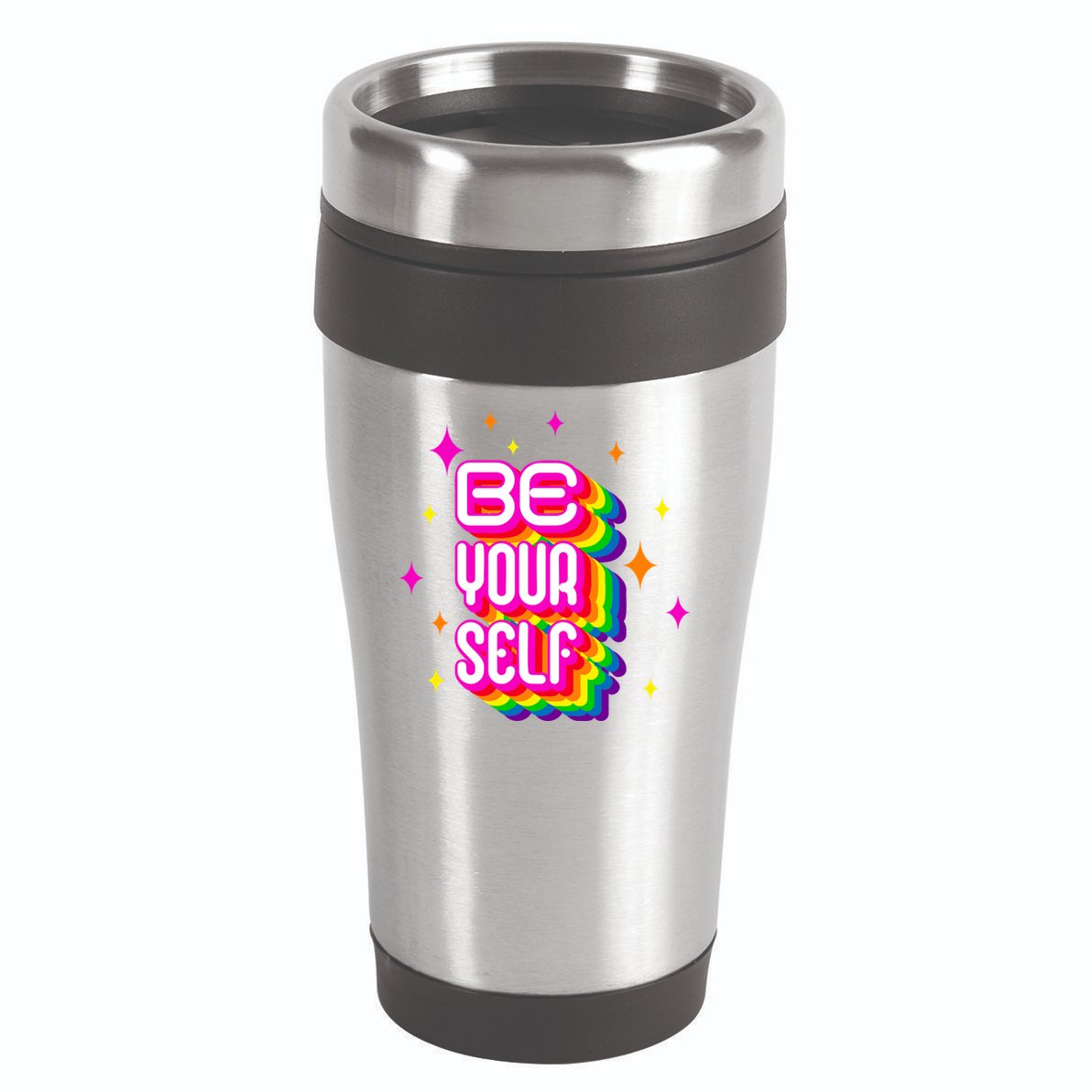 Be Yourself Pride Month Celebration 16oz Travel Tumbler