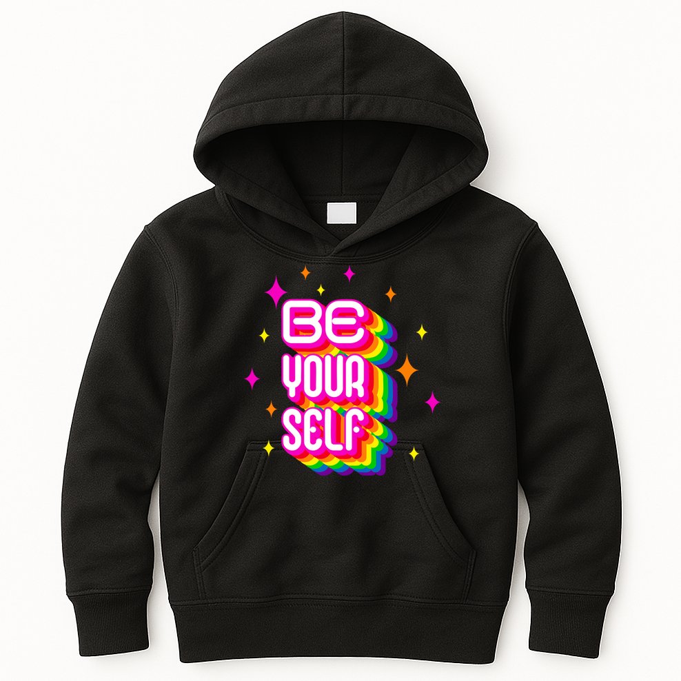 Be Yourself Pride Month Celebration Kids Hoodie