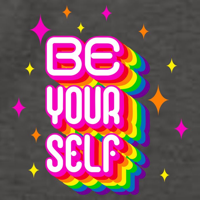 Be Yourself Pride Month Celebration Vector Backpack